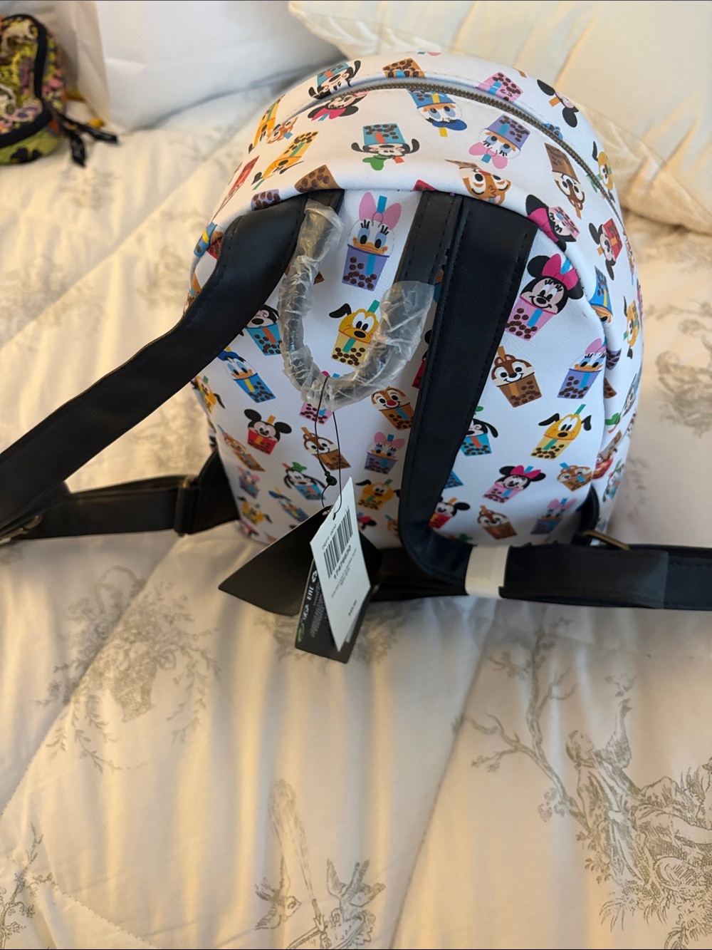 Loungefly White Disney Character Bubble Tea Mini Backpack - Picture 3 of 5